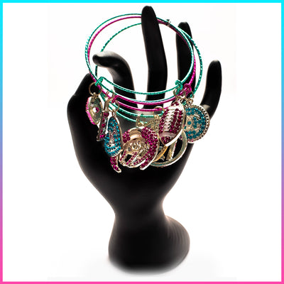 Purple / Teal 3 Piece Bangle Set!
