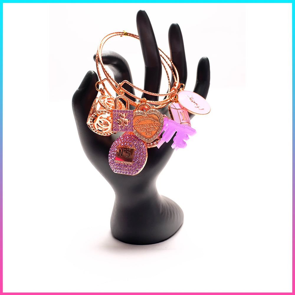 Amethyst Glow Bangle Set