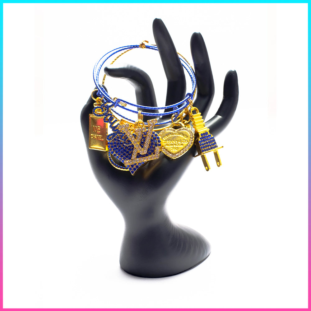 Sapphire Gold Bangle Set!