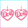 Beauty "Doll" Heart Earrings