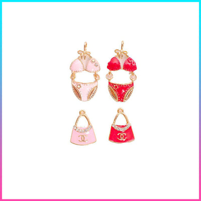 4 PCS " Cute & Classy" Vacay Vibes Charm Set!