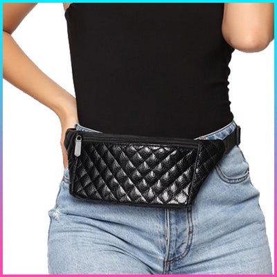 Gorgeous Quilted Black Fanny Pack