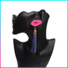 Hot Pink Lips Tassel Earring
