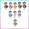 Multicolored Betty Boop Charms