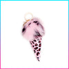 Pink Leopard Ice Cream Keychain