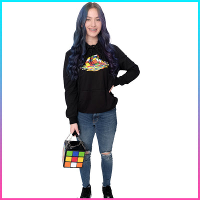 Melting Rubik's Cube Pullover Hoodie