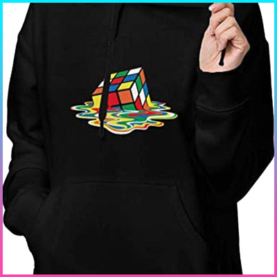 Melting Rubik's Cube Pullover Hoodie