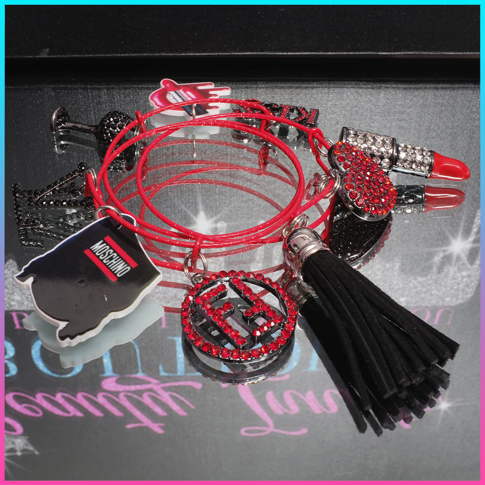 Crimson Night Bangle Set