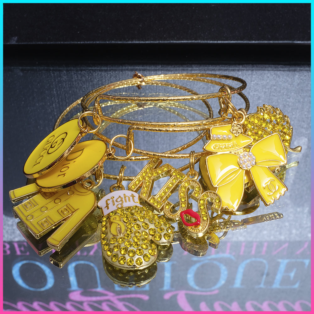 Lemon Gleam Bangle Set