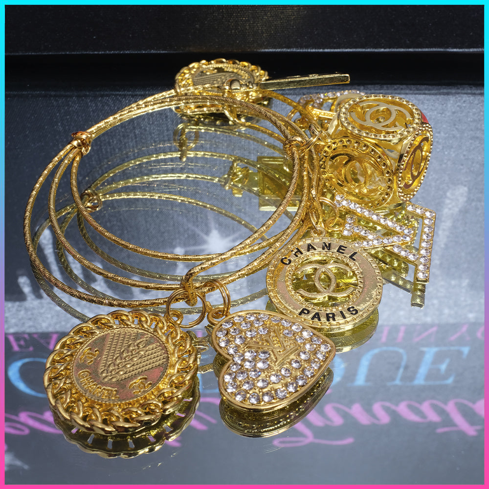 Golden Horizon Bangle Set