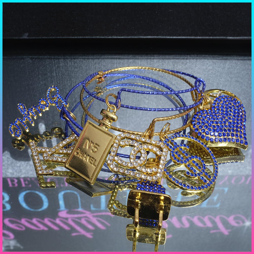 Sapphire Gold Bangle Set!