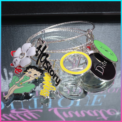 Custom Multi Color 3 Piece Bangle Set!