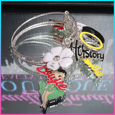 Custom Multi Color 3 Piece Bangle Set!