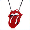 Trendy Mouth Drop Necklace & Earring Set