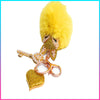 Yellow Sparkling Keychain