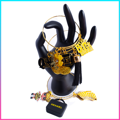 Black / Yellow 3 Piece Bangle Set!