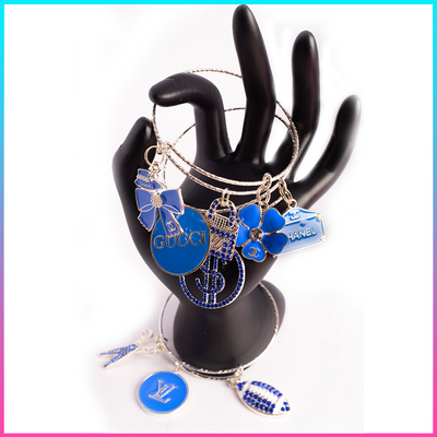 Royal Blue 3 Piece Bangle Set!