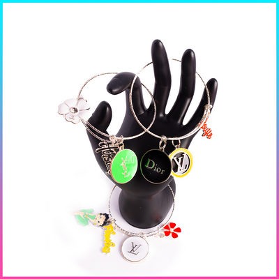 Custom Multi Color 3 Piece Bangle Set!