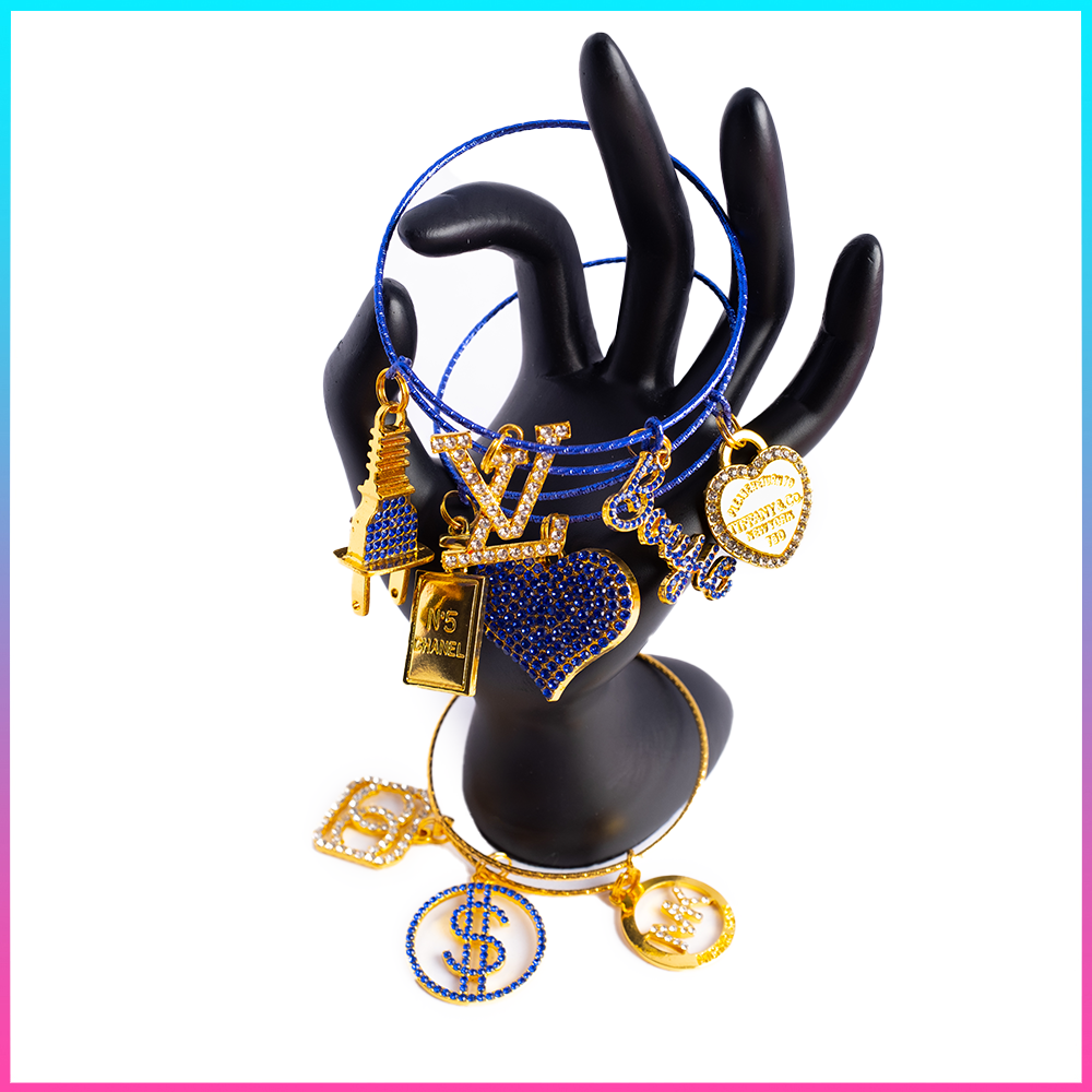 Sapphire Gold Bangle Set!