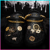 "Nefertiti" Themed Custom Bling Croc
