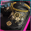 "Nefertiti" Themed Custom Bling Croc