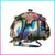 Vibrant Multi-Color Diamond Camouflage Print Purse!