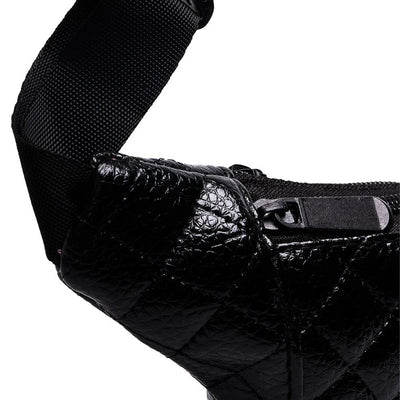 Gorgeous Quilted Black Fanny Pack - Beauty Innate