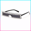 Slim Black Rhinstone Sunglasses